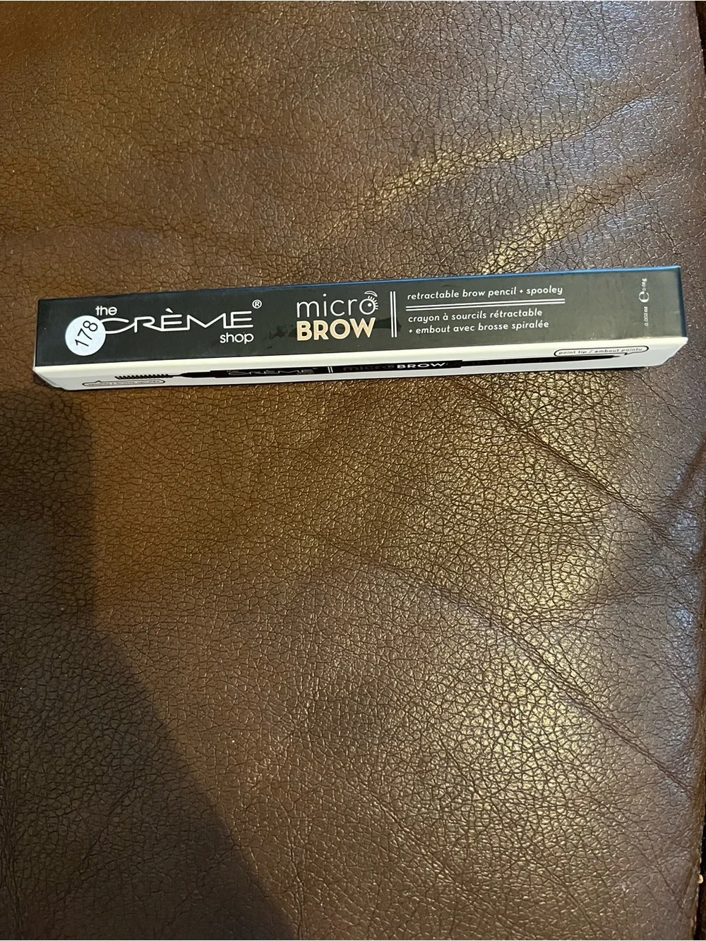 The Crème Shop Micro Brow Retractable Pencil - Black